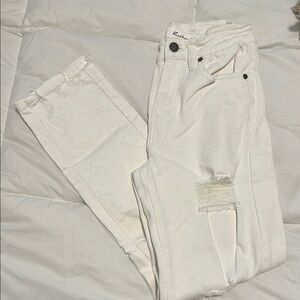White Distressed Jeans